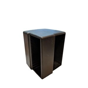 Laserline 100 CD Black Square Spinning Carousel Storage Display Rack